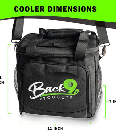 Magnetic 12-Can Golf Cart Cooler Bag | Collapsible, Insulated, Leakproof | Perfect Golf Gift