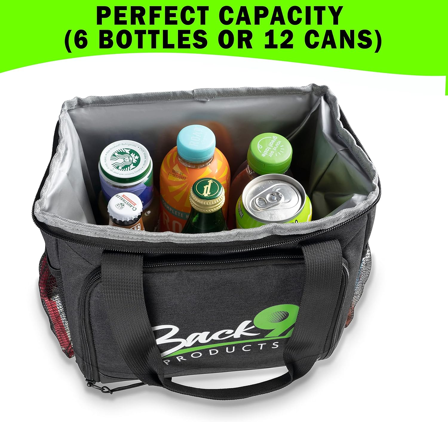 Magnetic 12-Can Golf Cart Cooler Bag | Collapsible, Insulated, Leakproof | Perfect Golf Gift