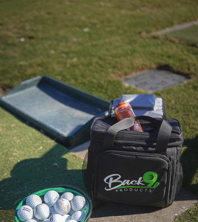 Magnetic 12-Can Golf Cart Cooler Bag | Collapsible, Insulated, Leakproof | Perfect Golf Gift