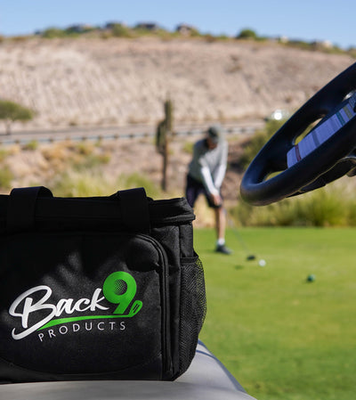 Magnetic 12-Can Golf Cart Cooler Bag | Collapsible, Insulated, Leakproof | Perfect Golf Gift